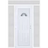 Műanyag bejárati ajtó 180x240 balos Miami 1 üveges 3 rétegű üveggel extra vastag hőszigetelt panellal felül+oldalvilágítóval 5 kamrás fehér