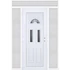 Műanyag bejárati ajtó 180x240 balos Miami 3 üveges felül+oldalvilágítóval 5 kamrás fehér