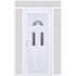 Műanyag bejárati ajtó 160x240 jobbos Miami 3 üveges 3 rétegű üveggel extra vastag hőszigetelt panellal felül+oldalvilágítóval 5 kamrás fehér