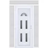 Műanyag bejárati ajtó 160x240 balos Miami 5 üveges felül+oldalvilágítóval 5 kamrás fehér