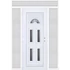 Műanyag bejárati ajtó 180x240 balos Miami 5 üveges felül+oldalvilágítóval 5 kamrás fehér