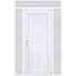 Műanyag bejárati ajtó 160x240 jobbos Miami tömör felül+oldalvilágítóval 5 kamrás fehér