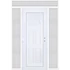 Műanyag bejárati ajtó 180x240 balos Miami tömör felül+oldalvilágítóval 5 kamrás fehér