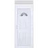 Műanyag bejárati ajtó 100x240 jobbos Miami 1 üveges felülvilágítóval 5 kamrás fehér