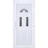 Műanyag bejárati ajtó 100x210 jobbos Miami 3 üveges 5 kamrás fehér