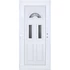 Műanyag bejárati ajtó 100x210 balos Miami 3 üveges 3 rétegű üveggel extra vastag hőszigetelt panellal 5 kamrás fehér