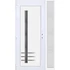 Műanyag bejárati ajtó 130x210 balos Daytona 1 üveges 5 kamrás fehér