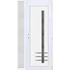 Műanyag bejárati ajtó 120x210 jobbos Daytona 1 üveges 3 rétegű üveggel extra vastag hőszigetelt panellal oldalvilágítóval 5 kamrás fehér
