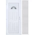 Műanyag bejárati ajtó 140x210 balos Miami 1 üveges oldalvilágítóval 5 kamrás fehér
