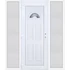 Műanyag bejárati ajtó 200x210 balos Miami 1 üveges oldalvilágítóval 5 kamrás fehér