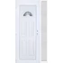 Műanyag bejárati ajtó 120x210 balos Miami 1 üveges 3 rétegű üveggel extra vastag hőszigetelt panellal oldalvilágítóval 5 kamrás fehér