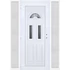 Műanyag bejárati ajtó 160x210 balos Miami 3 üveges oldalvilágítóval 5 kamrás fehér