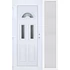 Műanyag bejárati ajtó 140x210 balos Miami 3 üveges 3 rétegű üveggel extra vastag hőszigetelt panellal oldalvilágítóval 5 kamrás fehér