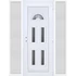 Műanyag bejárati ajtó 180x210 jobbos Miami 5 üveges oldalvilágítóval 5 kamrás fehér