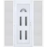 Műanyag bejárati ajtó 200x210 balos Miami 5 üveges oldalvilágítóval 5 kamrás fehér