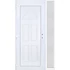 Műanyag bejárati ajtó 130x210 balos Miami tömör oldalvilágítóval 5 kamrás fehér