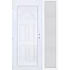 Műanyag bejárati ajtó 140x210 balos Miami tömör oldalvilágítóval 5 kamrás fehér