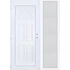 Műanyag bejárati ajtó 150x210 balos Miami tömör oldalvilágítóval 5 kamrás fehér