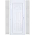 Műanyag bejárati ajtó 160x210 balos Miami tömör oldalvilágítóval 5 kamrás fehér