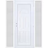 Műanyag bejárati ajtó 180x210 jobbos Miami tömör oldalvilágítóval 5 kamrás fehér