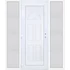 Műanyag bejárati ajtó 200x210 balos Miami tömör oldalvilágítóval 5 kamrás fehér