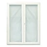 Műanyag erkélyajtó 150x210 Salamander 3 rétegű üveggel középen nyíló bukó nyíló jobbos fehér 5 kamrás